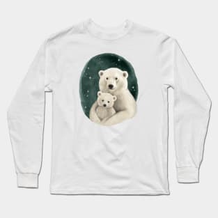 Polar Bear Family Portrait Long Sleeve T-Shirt